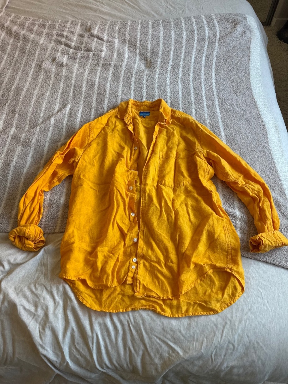 Orange/ yellow over shirt medium